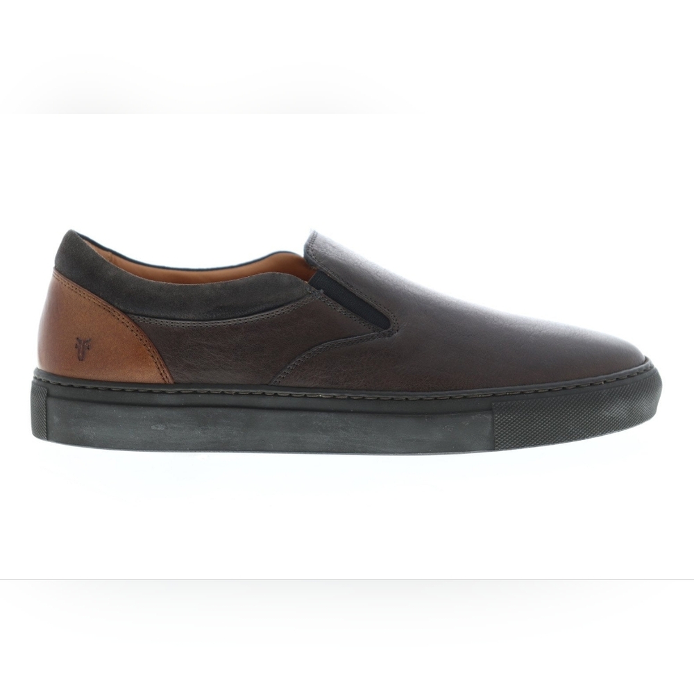 Frye Owen Gore 80017 Mens Brown Leather Slip On Casual Loafers Shoes